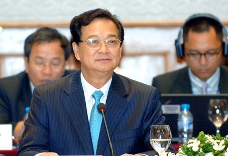 Thủ tướng Chính phủ Nguyễn Tấn Dũng  tại diễn đàn. Nguồn: internet 